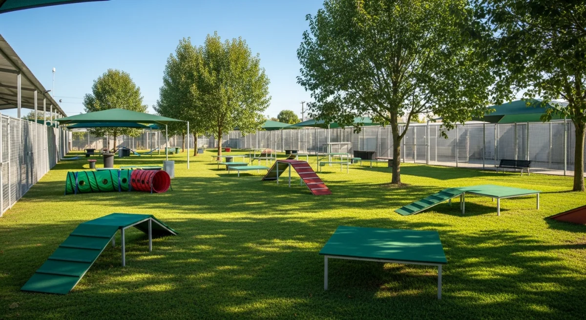 Installations extérieures de l'élevage de Colley