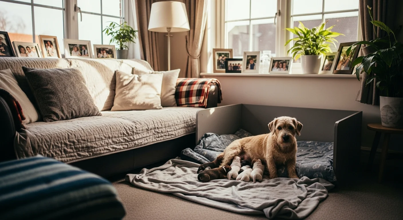 Installations intérieures de l'élevage de Dandie Dinmont Terrier