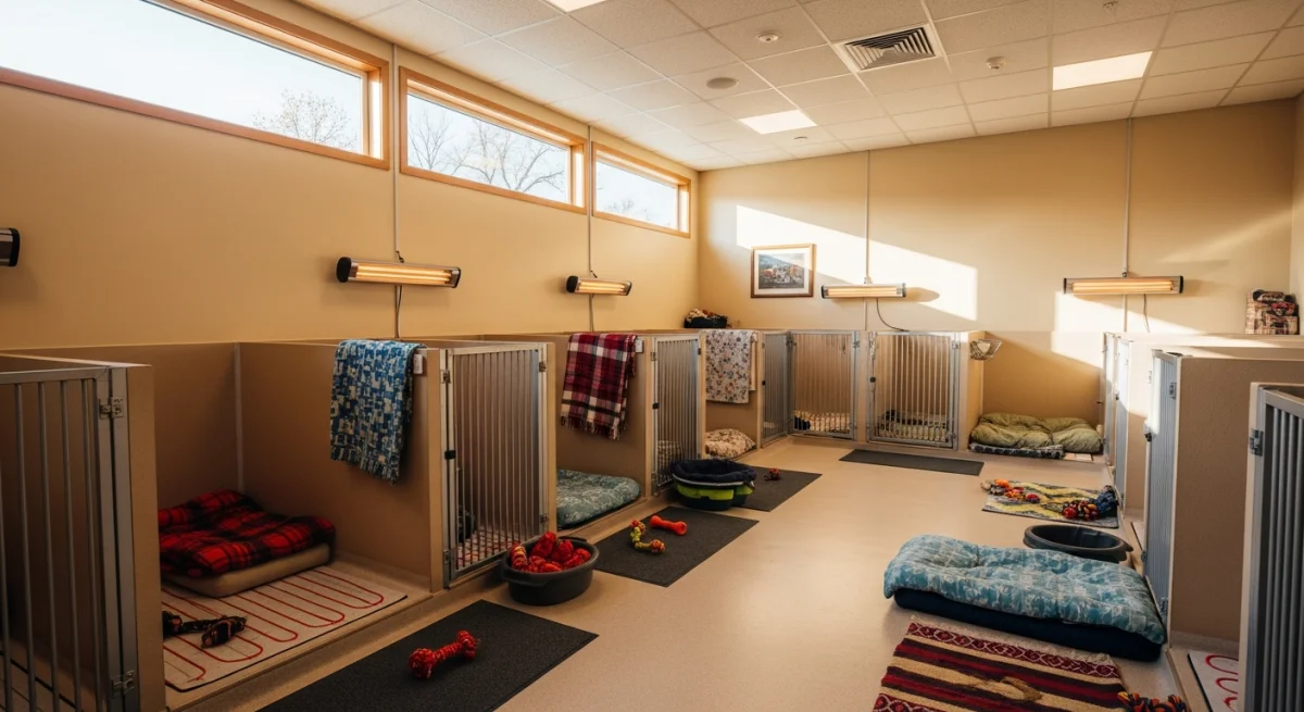 Installations intérieures de l'élevage de Dobermann