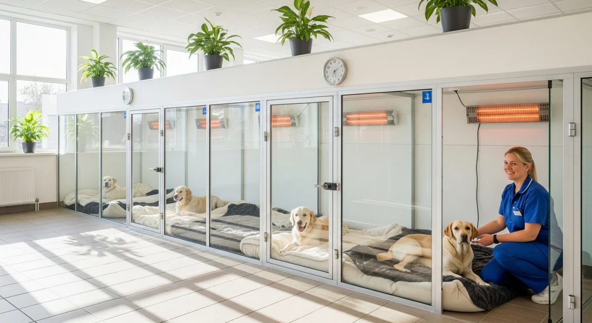 Installations intérieures de l'élevage de Dogue Allemand