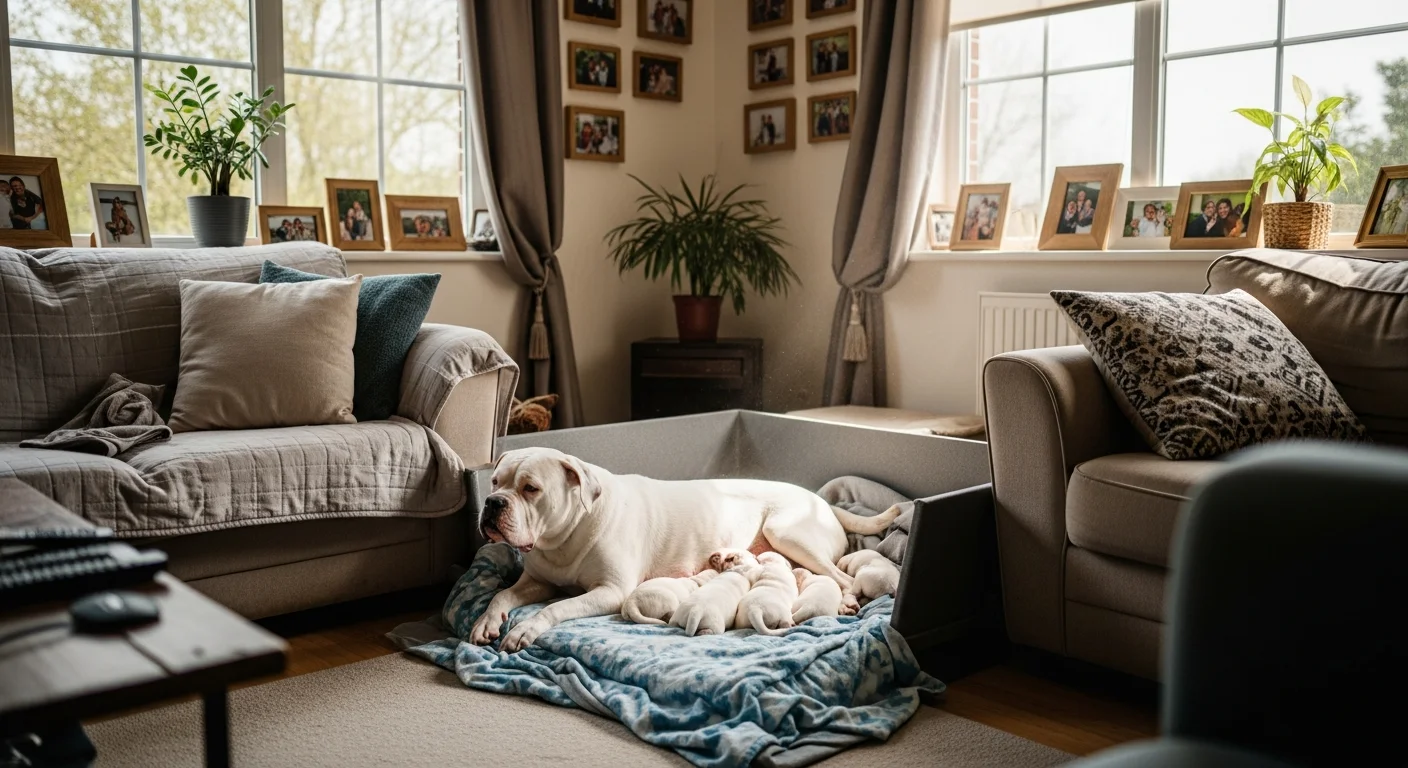 Installations intérieures de l'élevage de Dogue Argentin