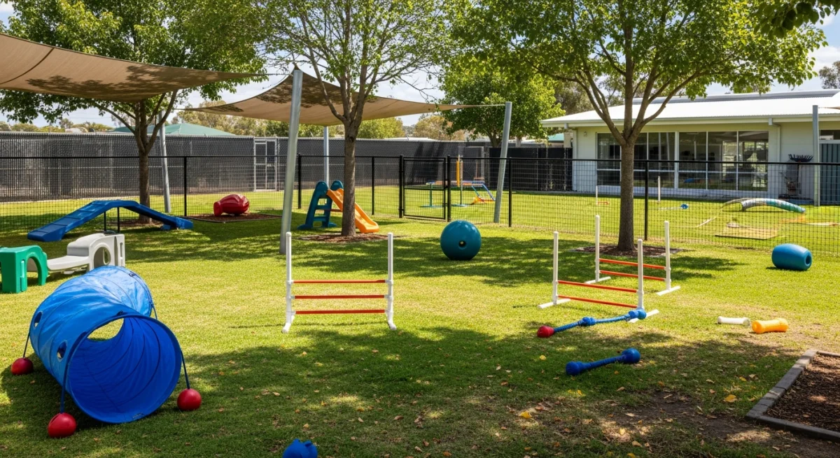 Installations extérieures de l'élevage de Épagneul Bleu De Picardie