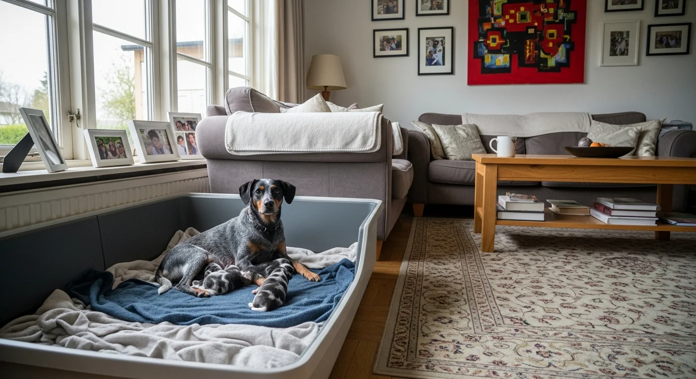 Installations intérieures de l'élevage de Épagneul Bleu De Picardie