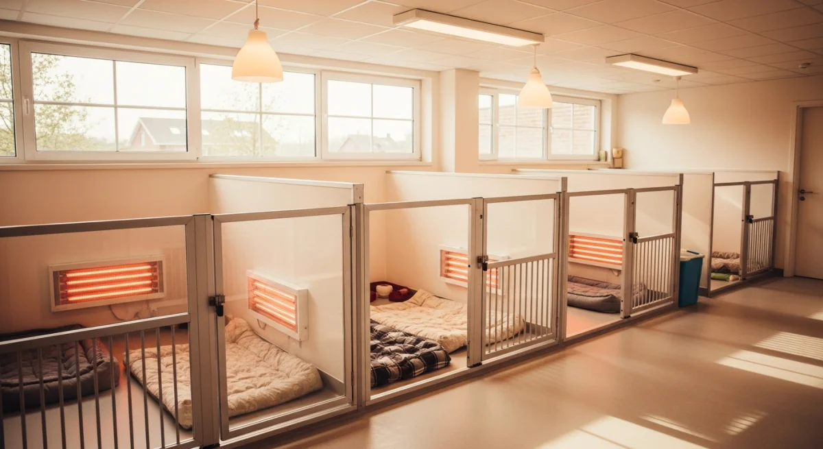 Installations intérieures de l'élevage de Épagneul De Pont Audemer