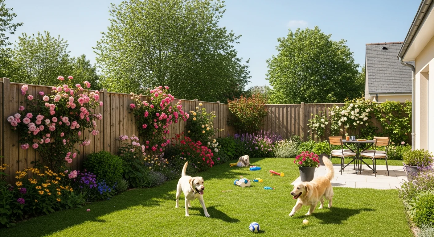 Installations extérieures de l'élevage de Épagneul Français