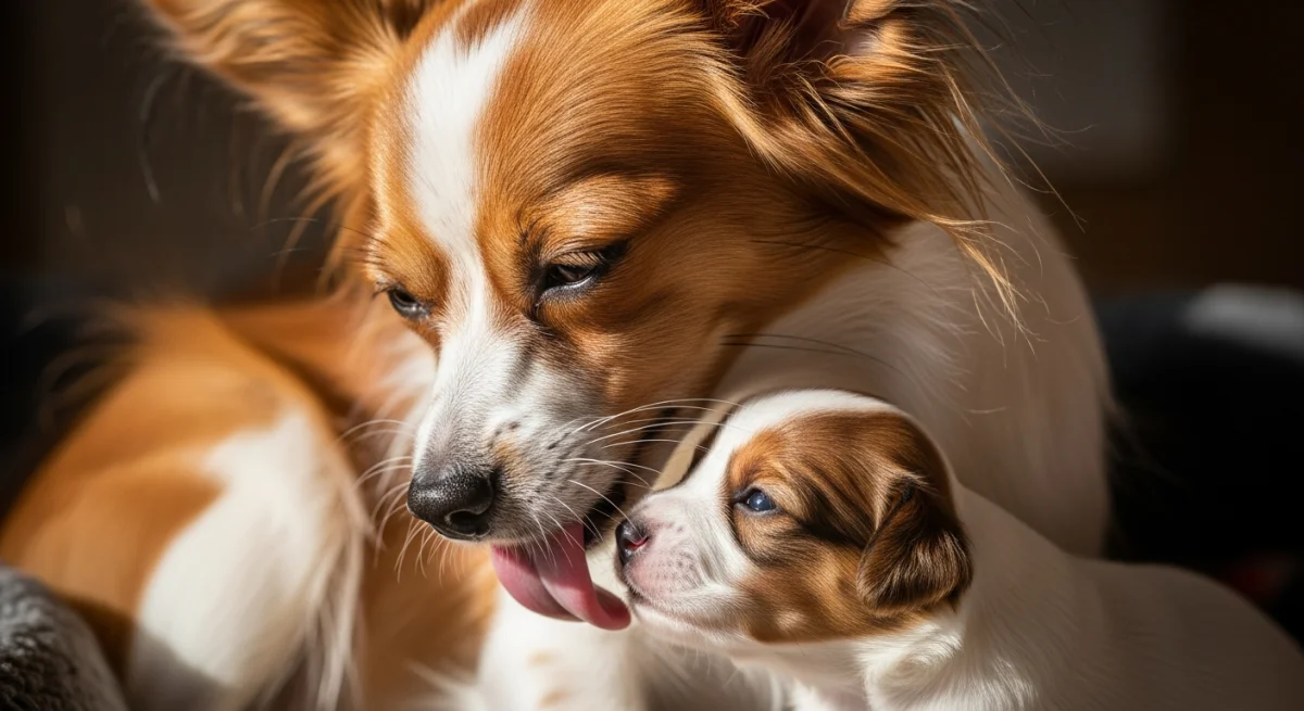 Chiot Épagneul Nain Continental