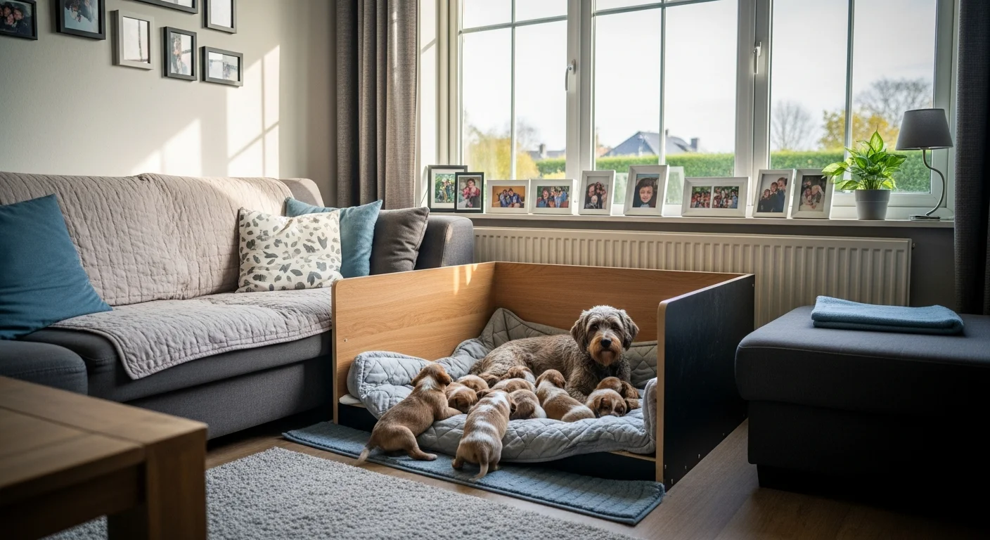 Installations intérieures de l'élevage de Épagneul Picard