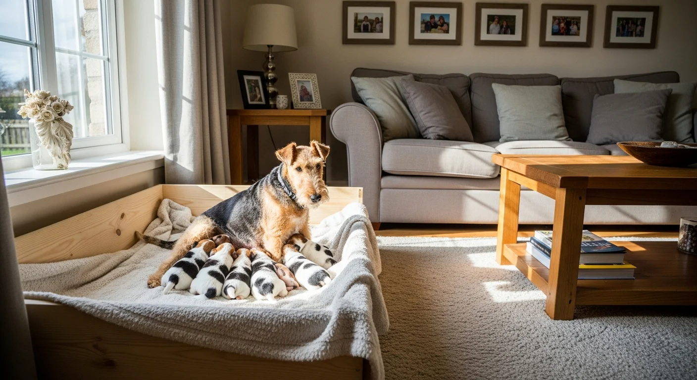 Installations intérieures de l'élevage de Fox Terrier À Poil Dur