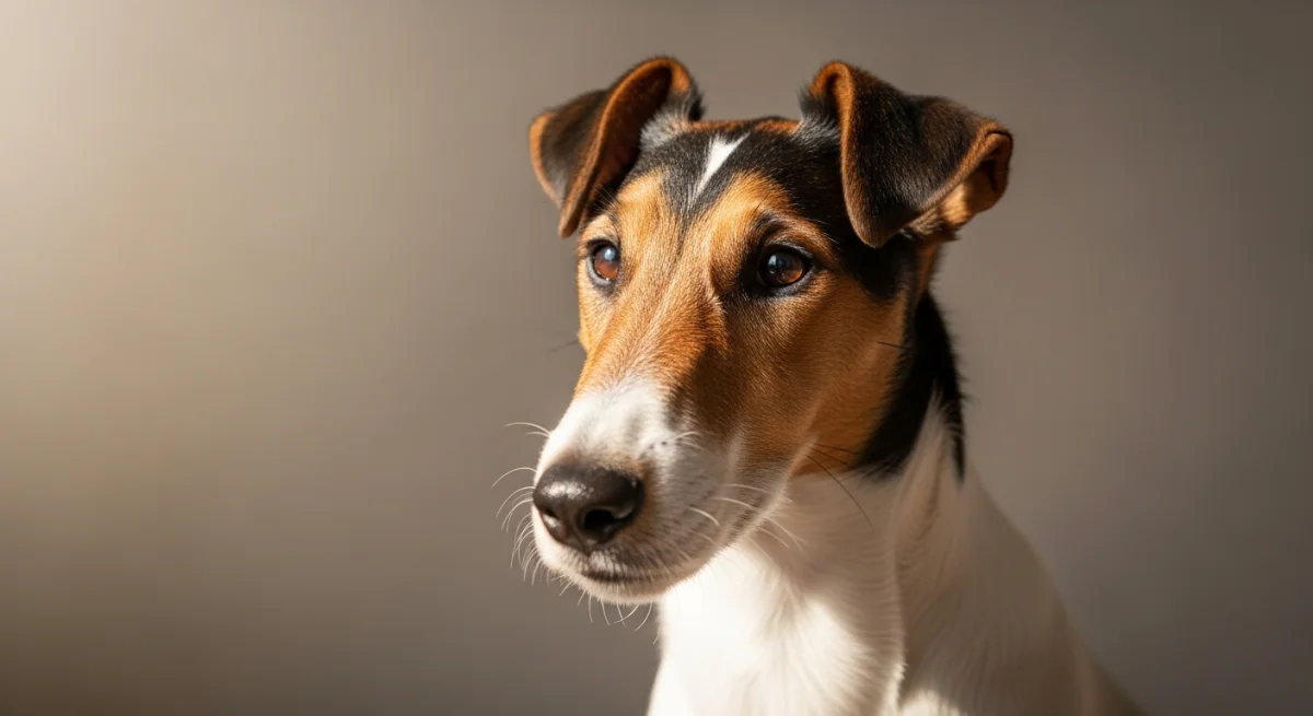 Portrait Fox Terrier À Poil Lisse