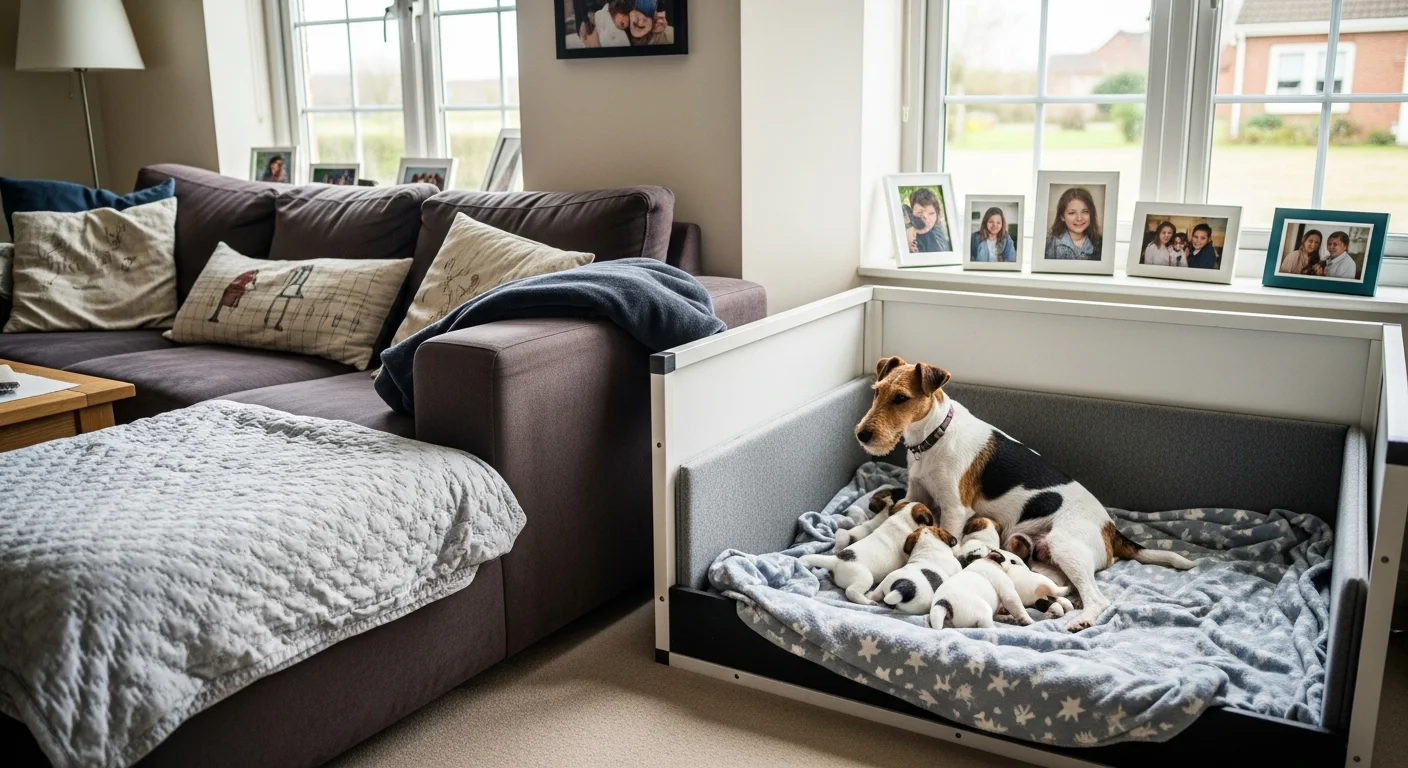 Installations intérieures de l'élevage de Fox Terrier À Poil Lisse