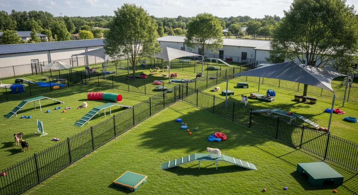 Installations extérieures de l'élevage de Galgo Espagnol