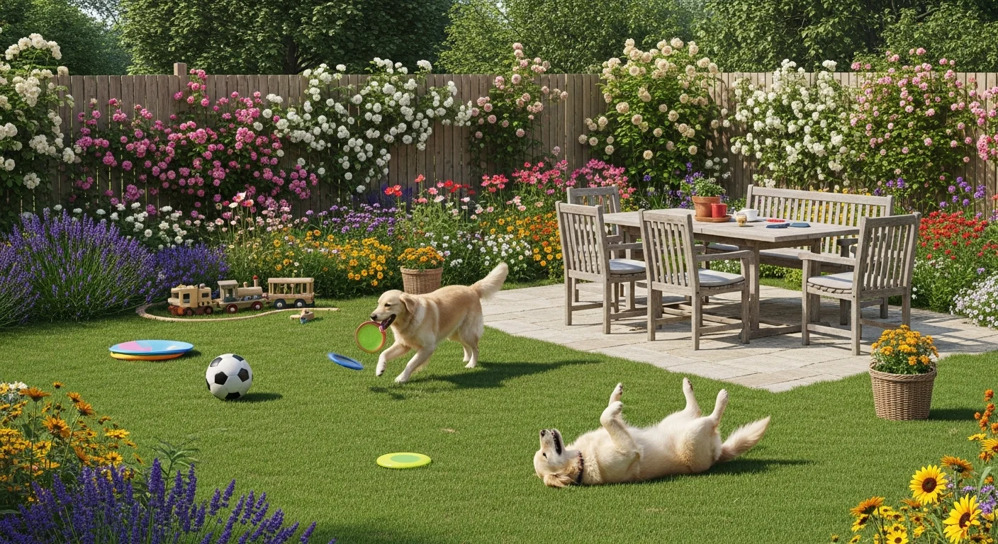 Installations extérieures de l'élevage de Grand Basset Griffon Vendéen