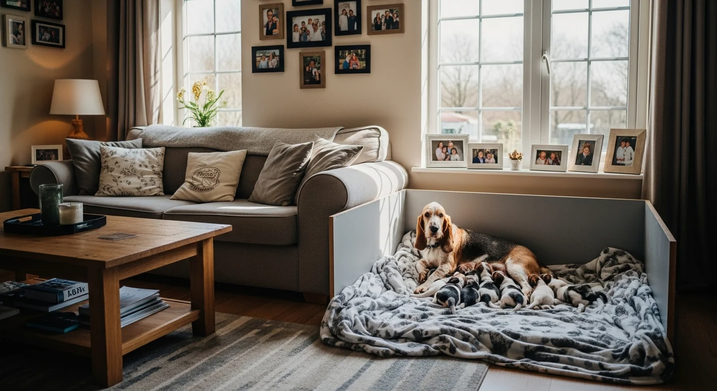 Installations intérieures de l'élevage de Grand Basset Griffon Vendéen
