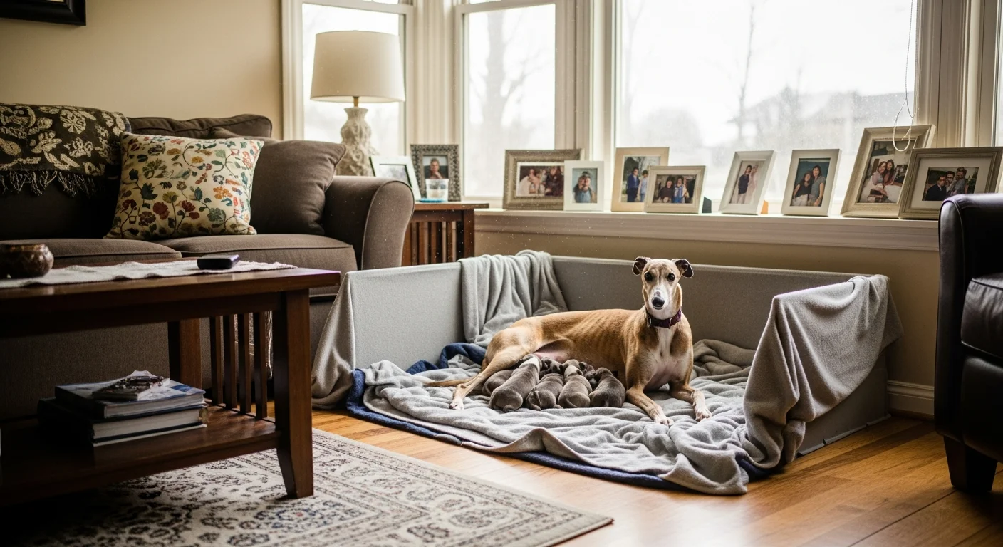 Installations intérieures de l'élevage de Greyhound