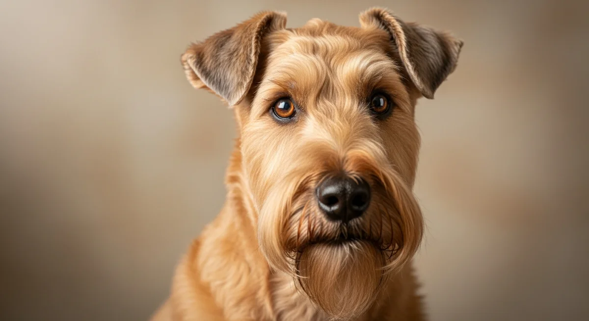 Portrait Irish Soft Coated Wheaten Terrier