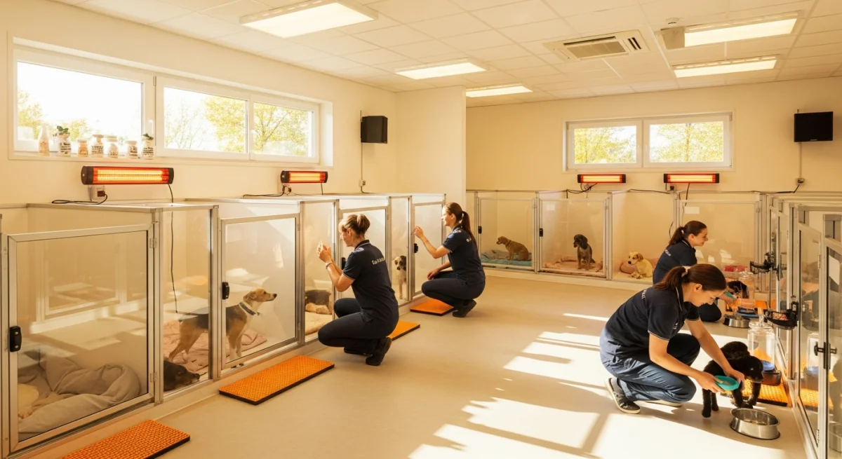 Installations intérieures de l'élevage de Irish Soft Coated Wheaten Terrier