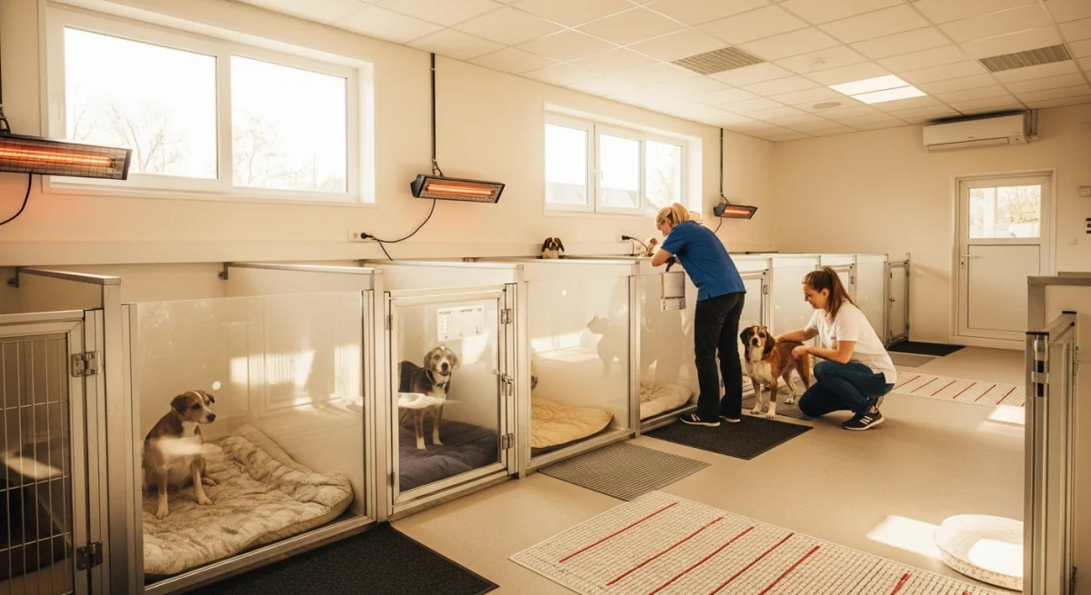 Installations intérieures de l'élevage de Irish Wolfhound