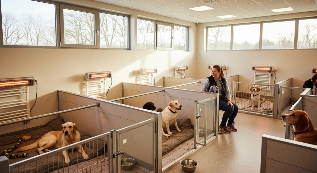 Installations intérieures de l'élevage de Lancashire Heeler