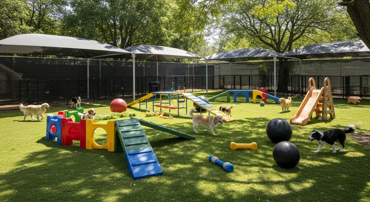 Installations extérieures de l'élevage de Petit Brabançon