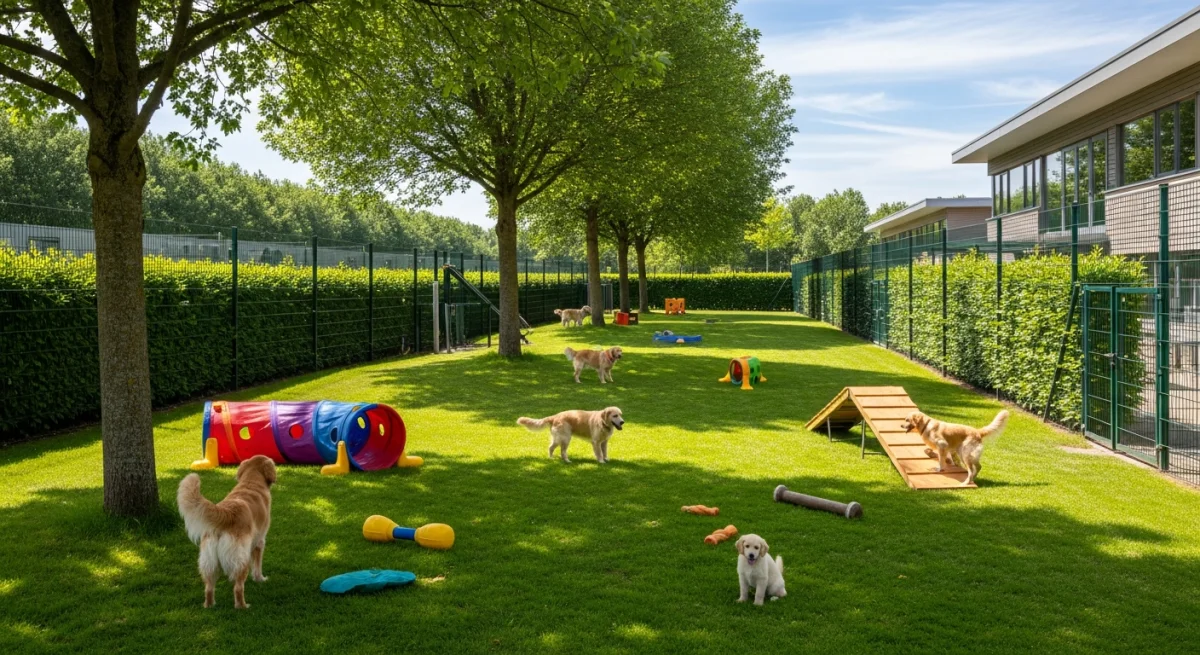 Installations extérieures de l'élevage de Petit Gascon Saintongeois