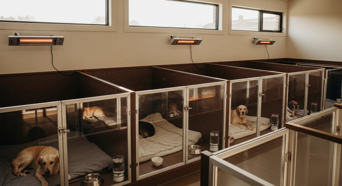 Installations intérieures de l'élevage de Puli