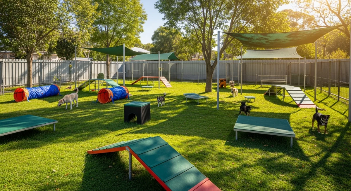 Installations extérieures de l'élevage de Ratier De Prague