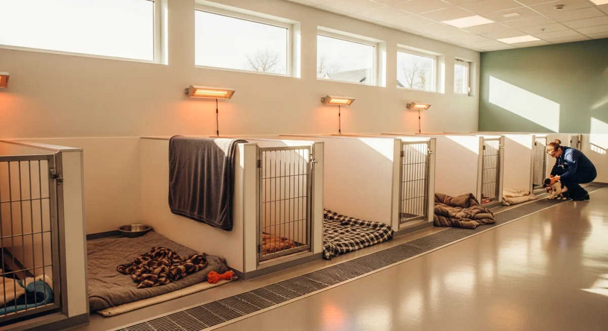 Installations intérieures de l'élevage de Ratier De Prague