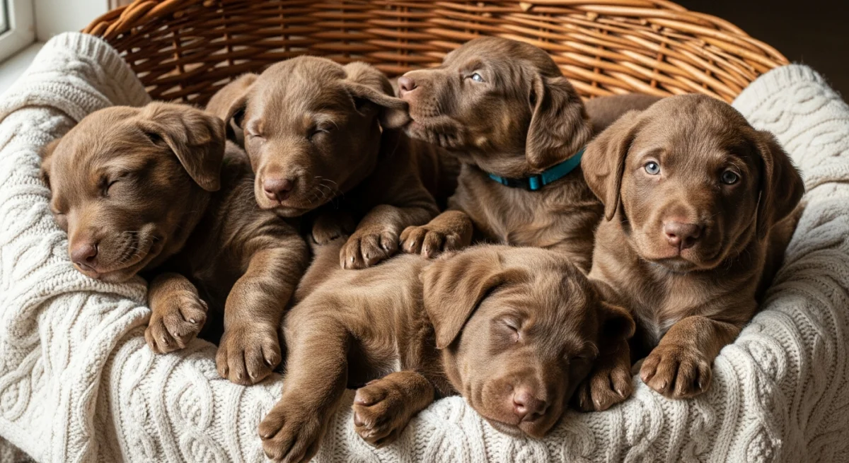 Chiot Retriever À Poil Bouclé 3