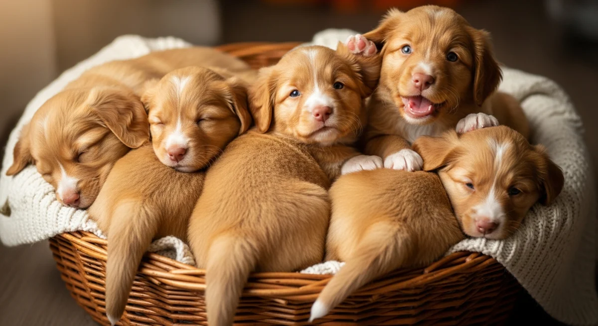 Chiot Retriever De La Nouvelle Écosse