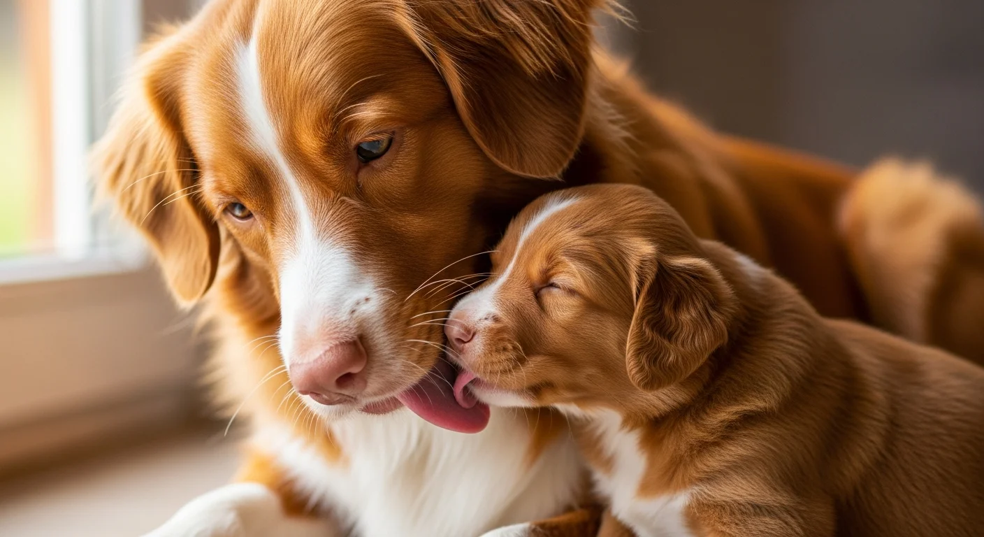 Chiot Retriever De La Nouvelle Écosse