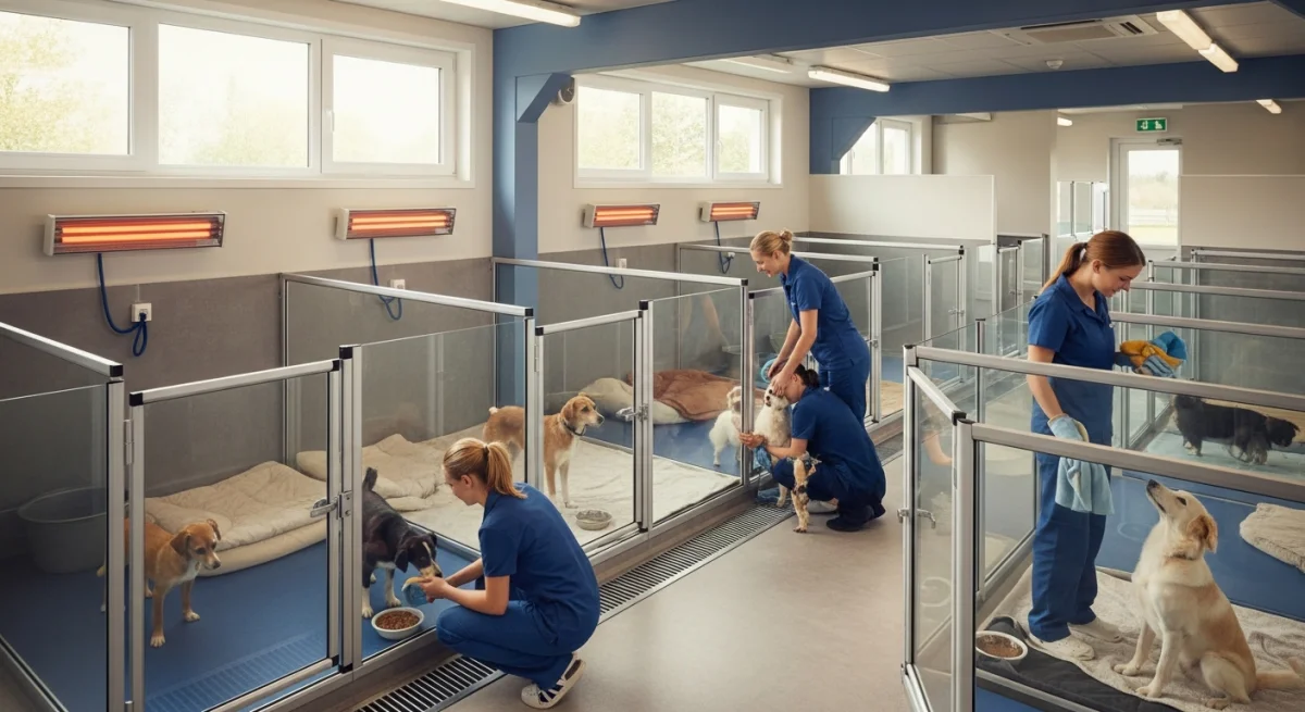 Installations intérieures de l'élevage de Rottweiler