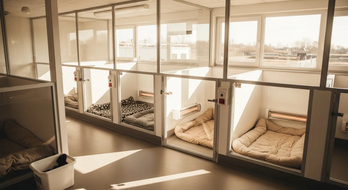 Installations intérieures de l'élevage de Schnauzer Moyen