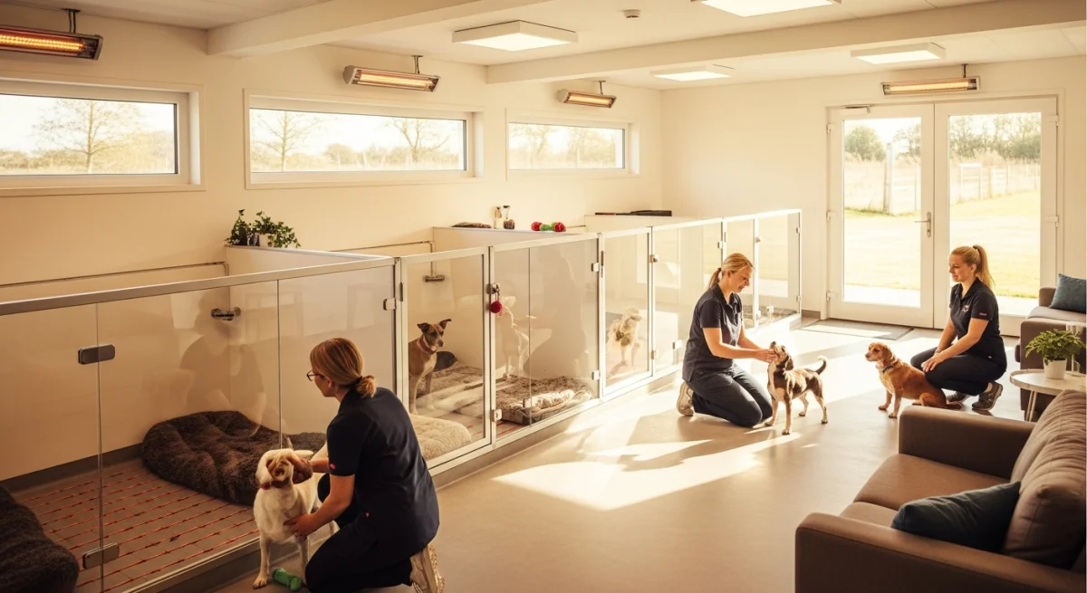 Installations intérieures de l'élevage de Sealyham Terrier