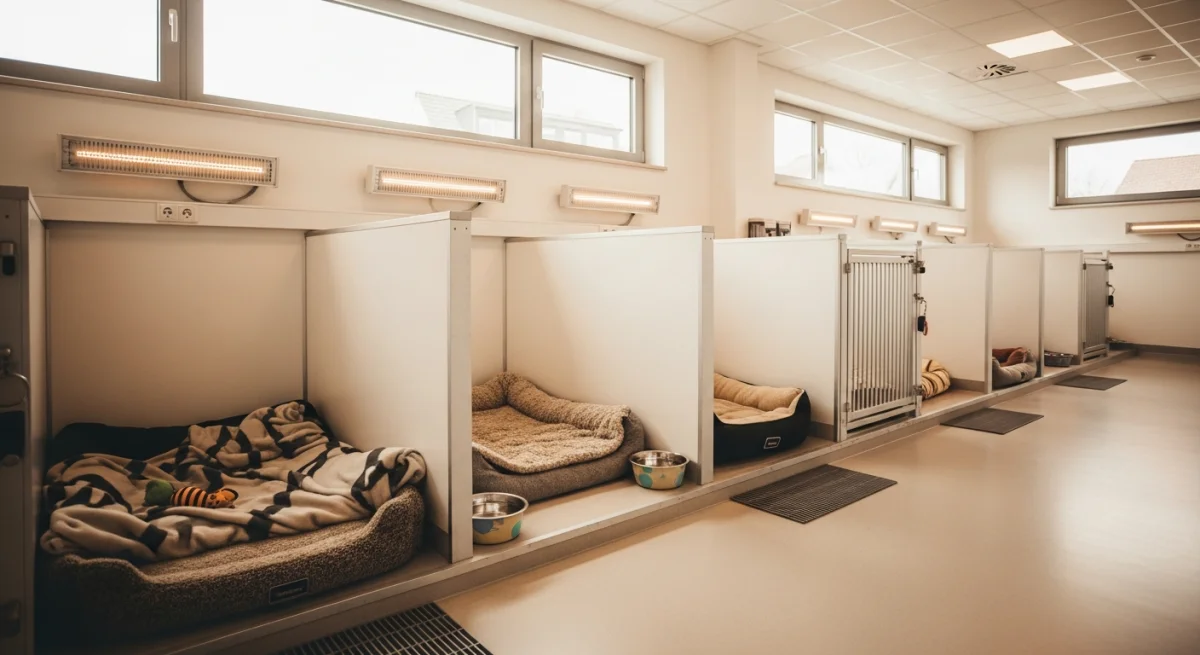 Installations intérieures de l'élevage de Setter Anglais