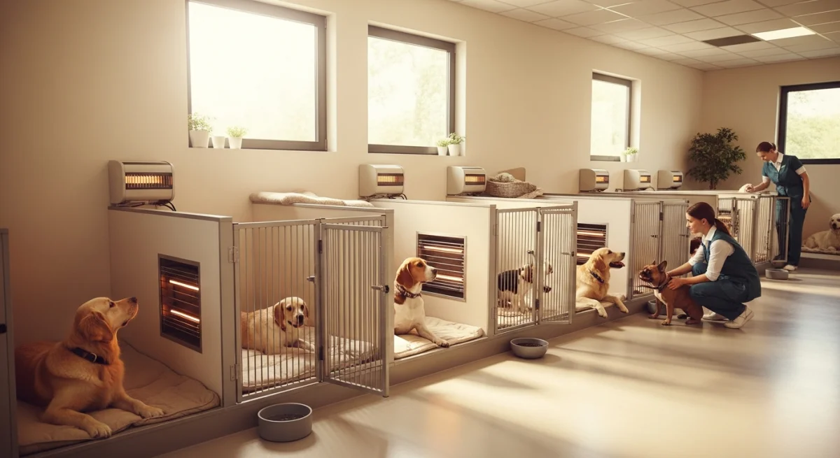 Installations intérieures de l'élevage de Setter Irlandais Rouge