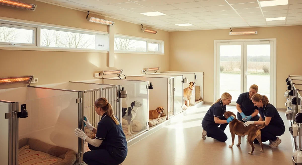 Installations intérieures de l'élevage de Skye Terrier