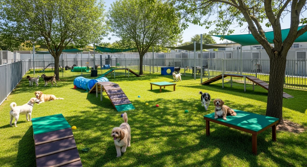 Installations extérieures de l'élevage de Slovensky Cuvac