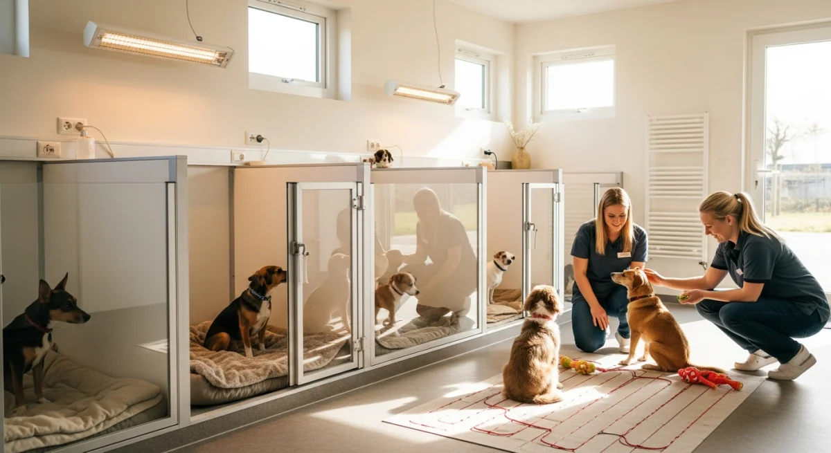 Installations intérieures de l'élevage de Slovensky Cuvac