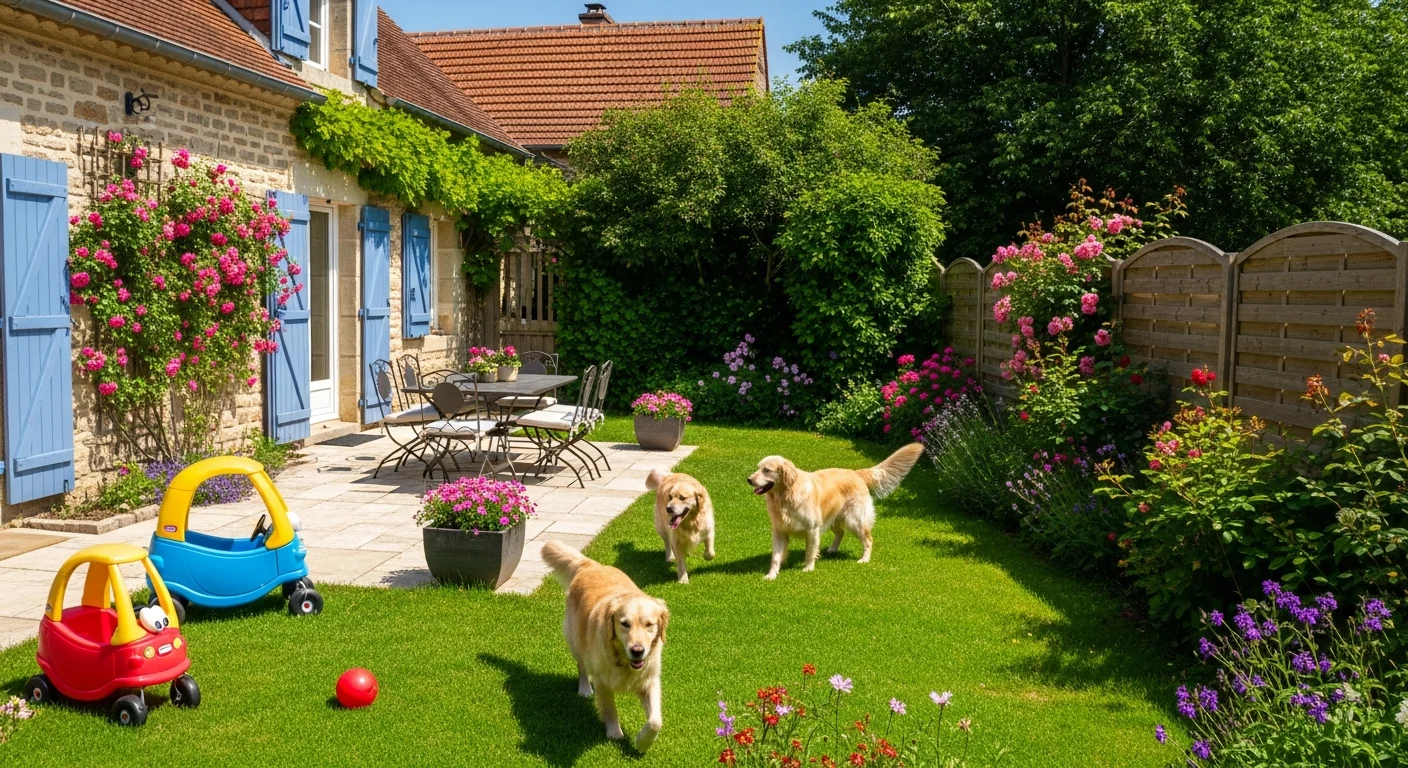 Installations extérieures de l'élevage de Spitz Allemand Nain