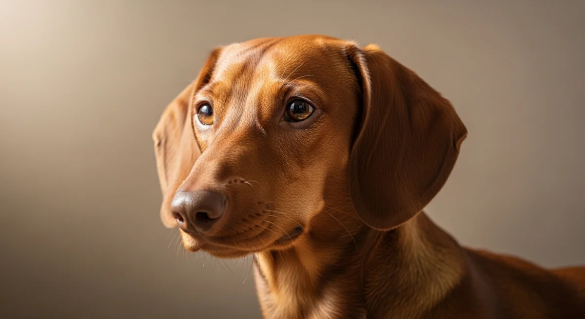 Portrait Teckel Kaninchen