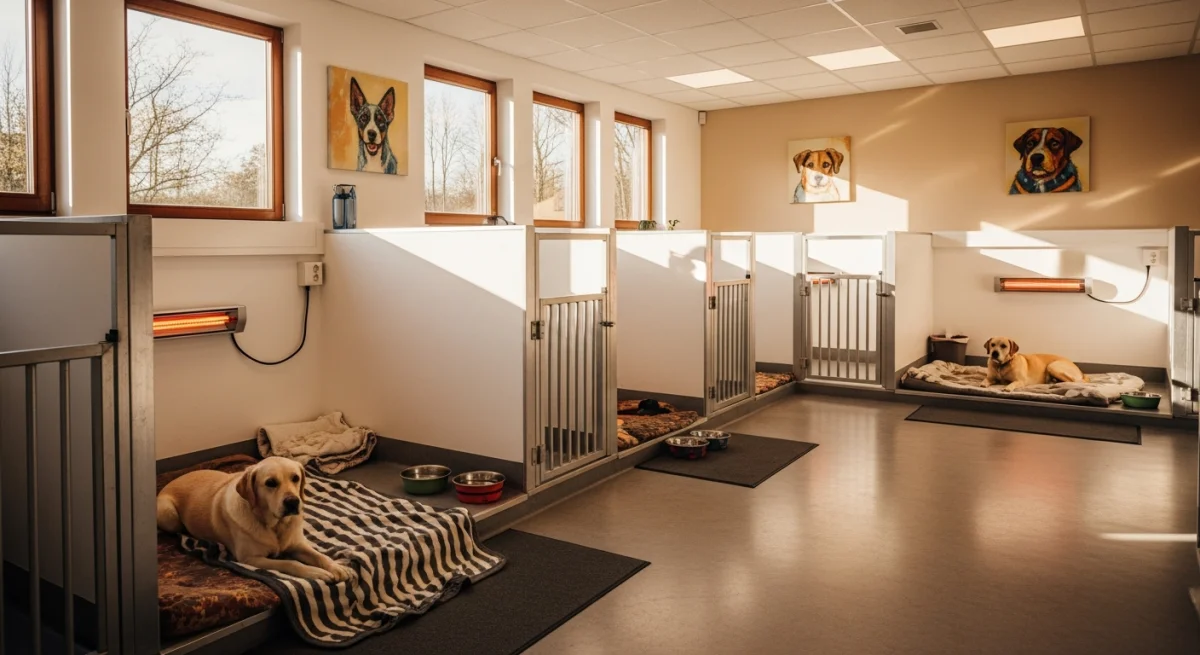 Installations intérieures de l'élevage de Teckel Kaninchen