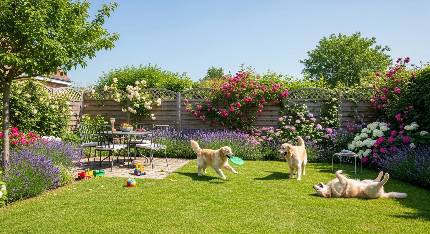 Installations extérieures de l'élevage de Teckel Nain