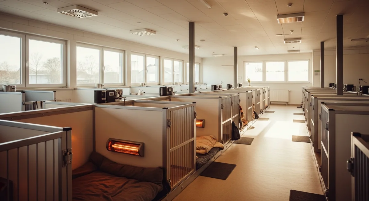 Installations intérieures de l'élevage de Teckel Standard