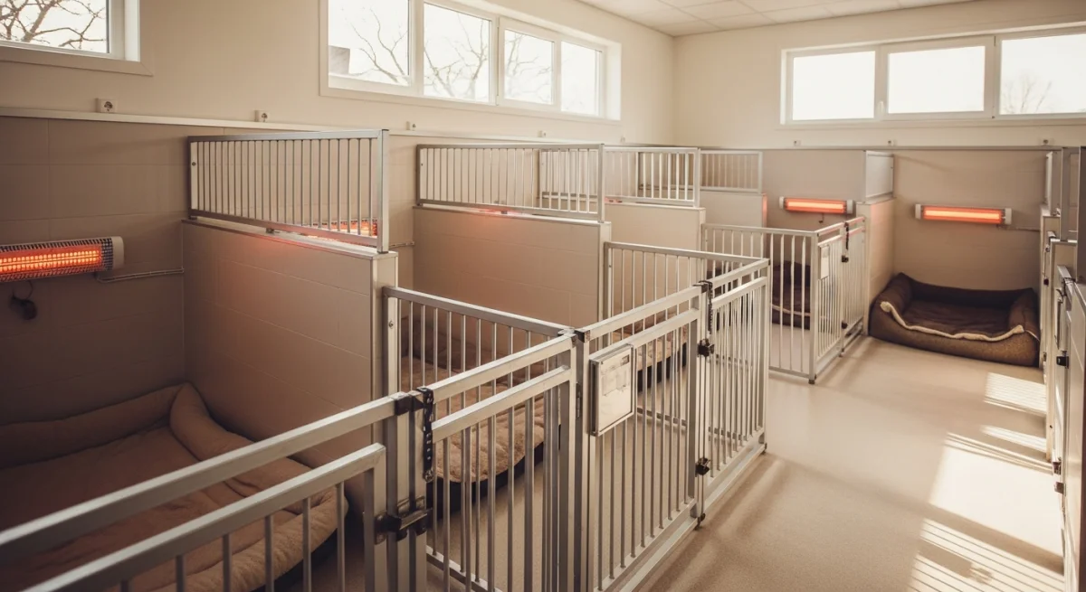 Installations intérieures de l'élevage de Terre Neuve