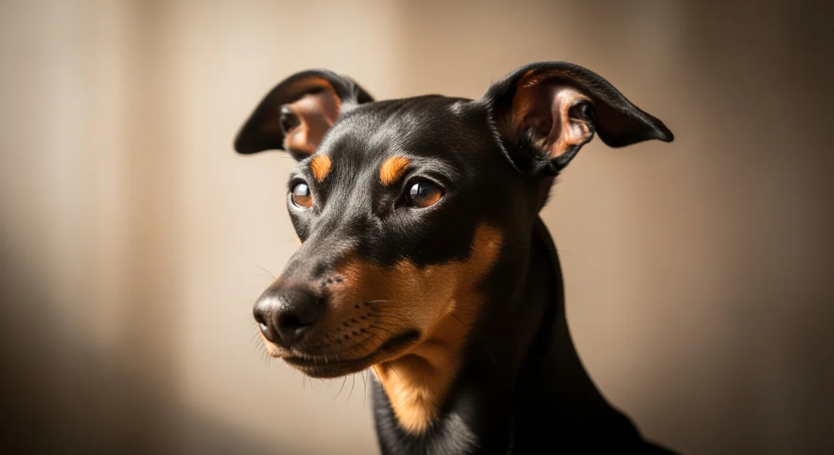 Portrait Terrier De Manchester