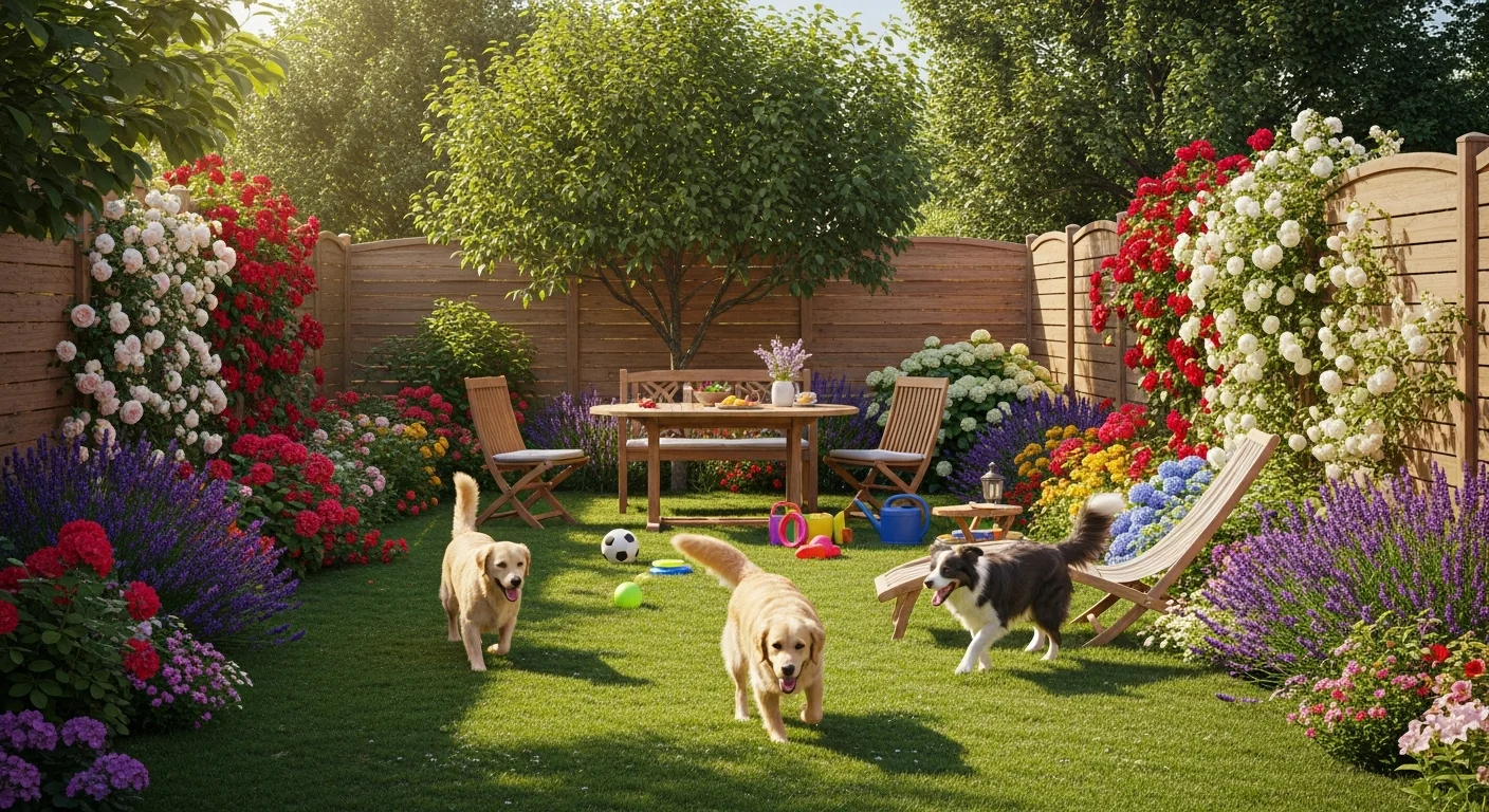 Installations extérieures de l'élevage de Terrier Jack Russell