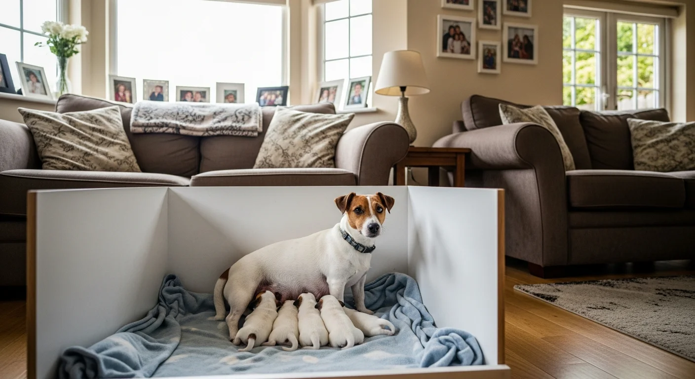 Installations intérieures de l'élevage de Terrier Jack Russell