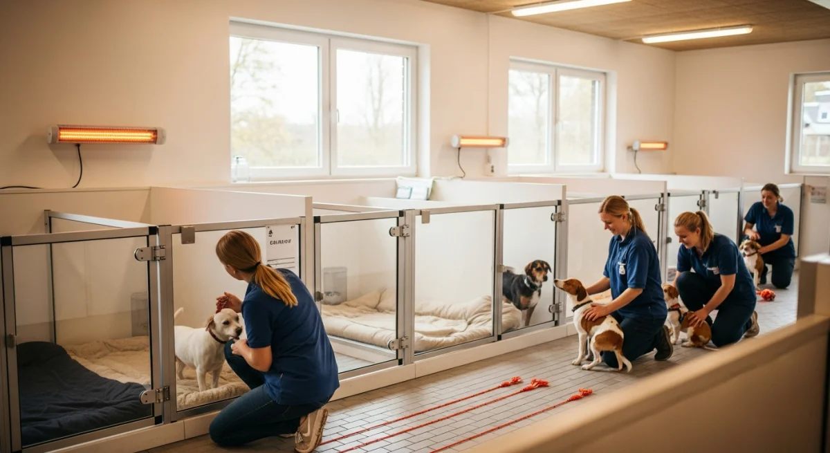 Installations intérieures de l'élevage de Terrier Reverend Russell