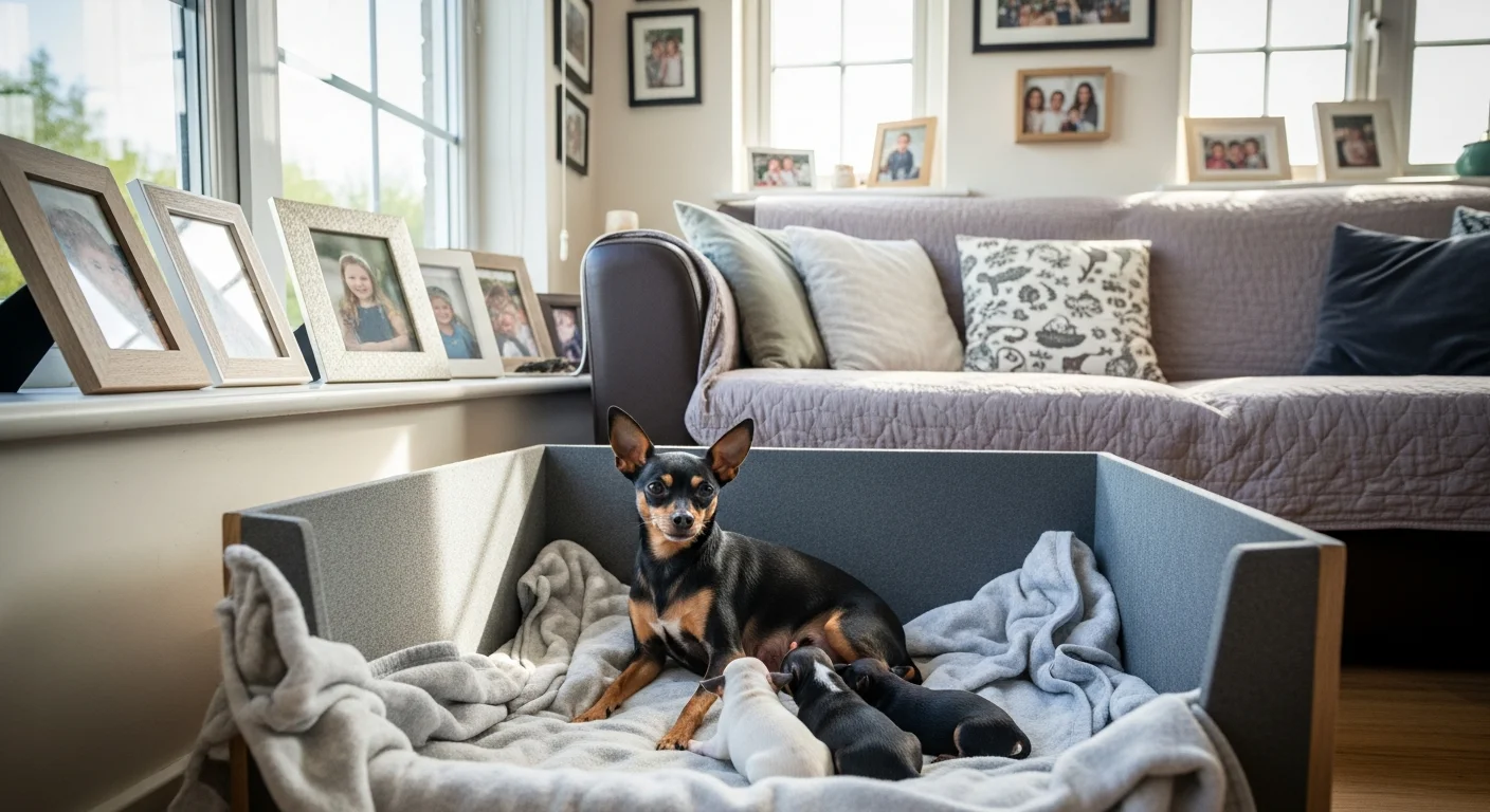 Installations intérieures de l'élevage de Toy Terrier