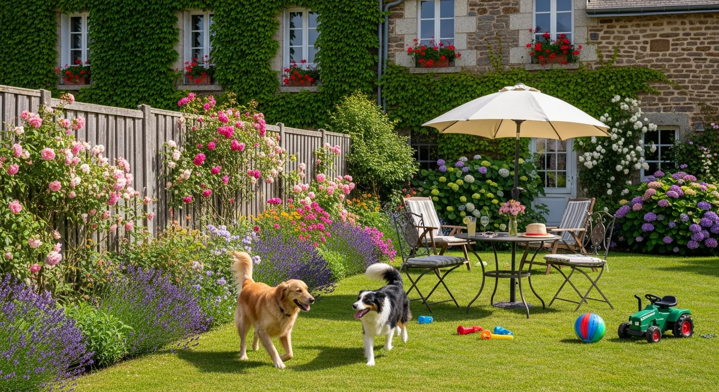 Installations extérieures de l'élevage de Welsh Corgi Pembroke